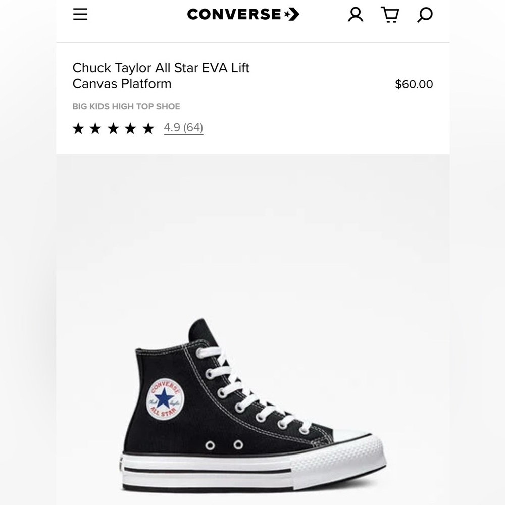 Converse Chuck Taylor All Star EVA Lift Canvas Platform